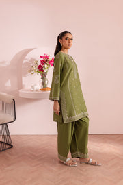 Grass Pearl 2Pc - Embroidered Lawn Dress