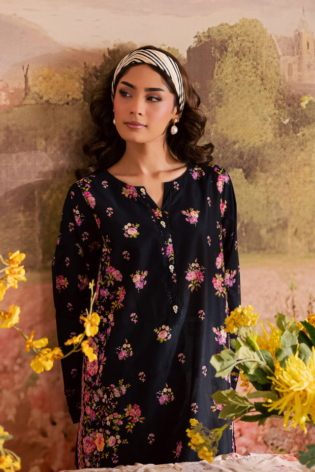 Black Beauty 2Pc - Printed Lawn Dress