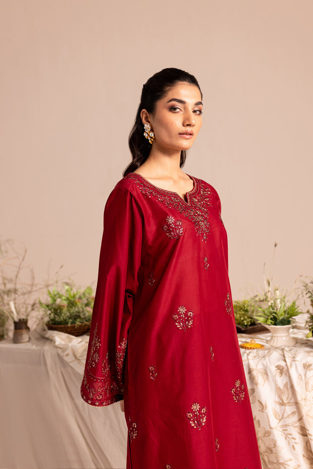 Cedric 2Pc - Embroidered Lawn Dress