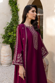 Saaya 3Pc - Embroidered Khaddar Dress