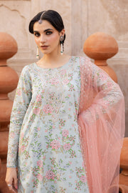 Zerin 3Pc- Printed Lawn Dress