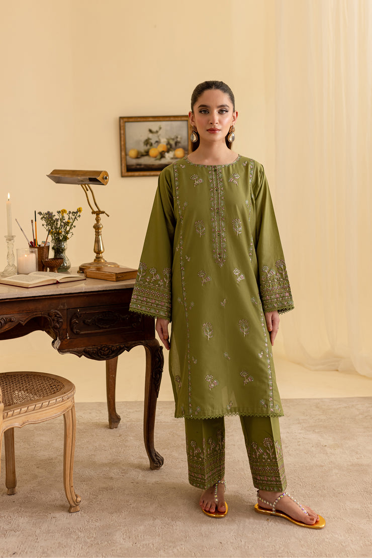 Moarana 2Pc - Embroidered Lawn Dress