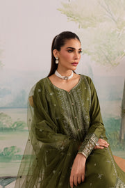 Key Lime 3Pc - Embroidered Lawn Dress