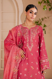 Laleen 3Pc - Embroidered Lawn Dress
