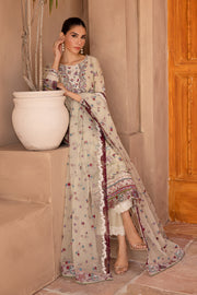 Amiraa 3Pc - Embroidered Luxe Pre