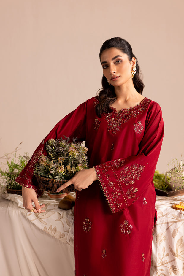 Cedric 2Pc - Embroidered Lawn Dress