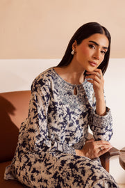 Dark Bloom 2Pc - Printed Lawn Dress