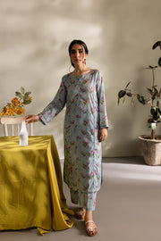 Elania 2Pc - Printed Lawn Dress