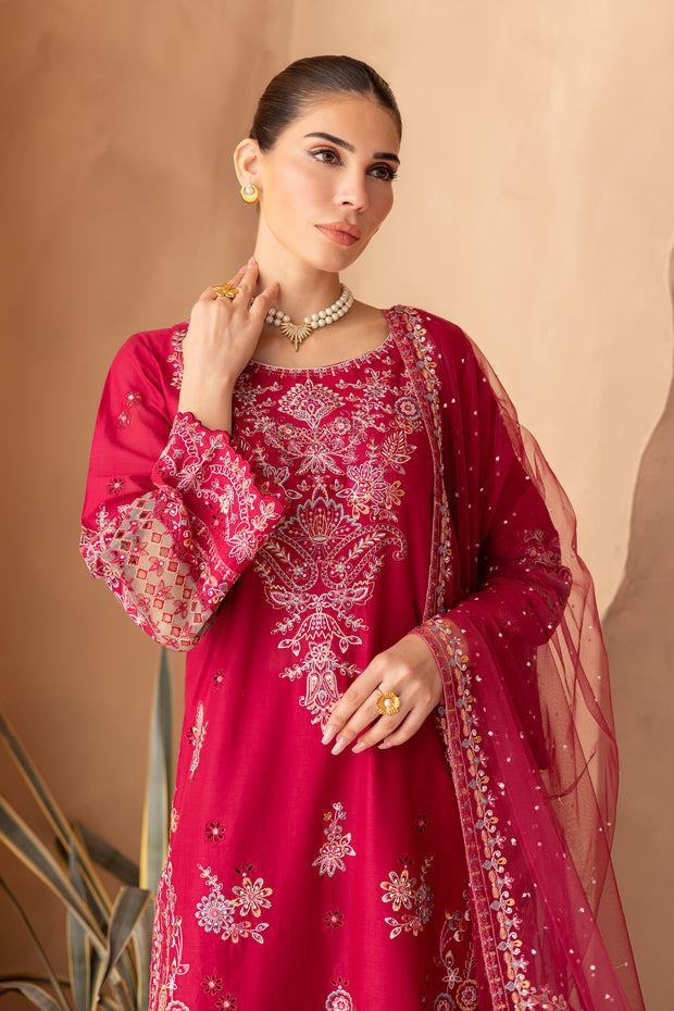 Dove 3Pc - Embroidered Luxe Pret