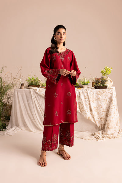 Cedric 2Pc - Embroidered Lawn Dress