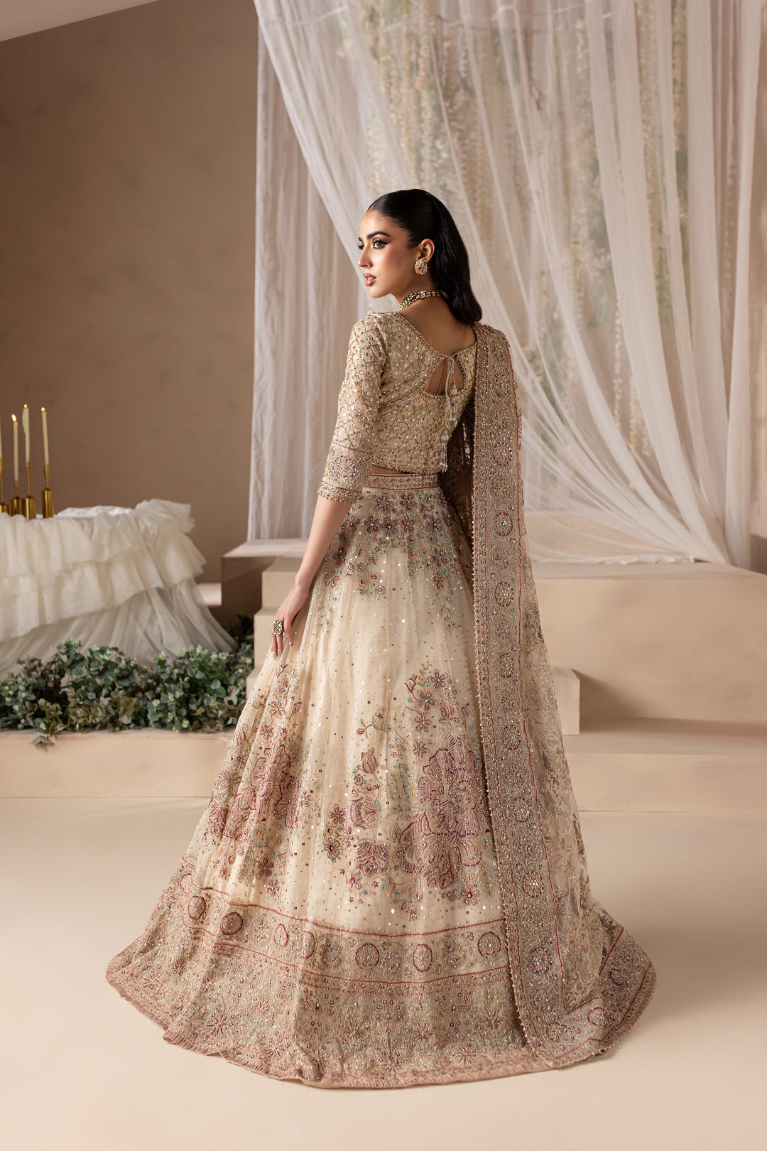 modern batik wedding dress Rohana 4Pc