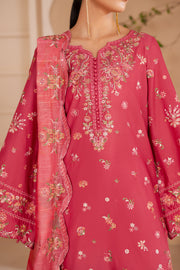 Laleen 3Pc - Embroidered Lawn Dress