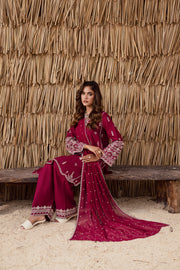 Embroidered khaddar sleeve close up detailed threadwork Pakistani ethnic wear Batik UK winter collection