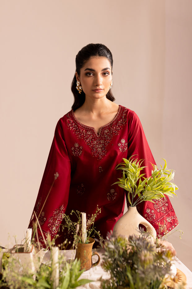 Cedric 2Pc - Embroidered Lawn Dress