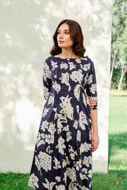 Solace 1Pc - Printed Cambric Dress