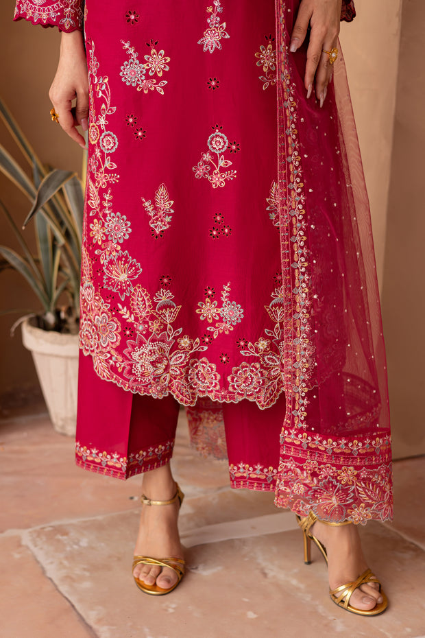Dove 3Pc - Embroidered Luxe Pret