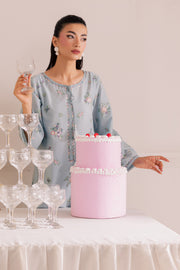Sky Blush 2Pc - Embroidered Casual Pret