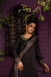 Aylin 3Pc - Embroidered Solid Dress