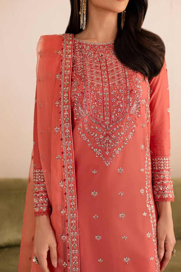 Fika 3Pc - Embroidered Solid Dress