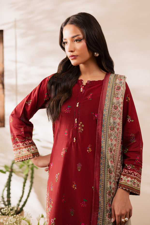 Shayla 3Pc - Printed Casual Pret