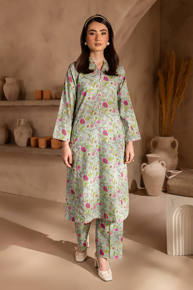 Salsa 2Pc - Printed Khaddar Dress