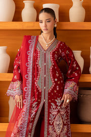 Roseline 3Pc - Embroidered Luxe Pret