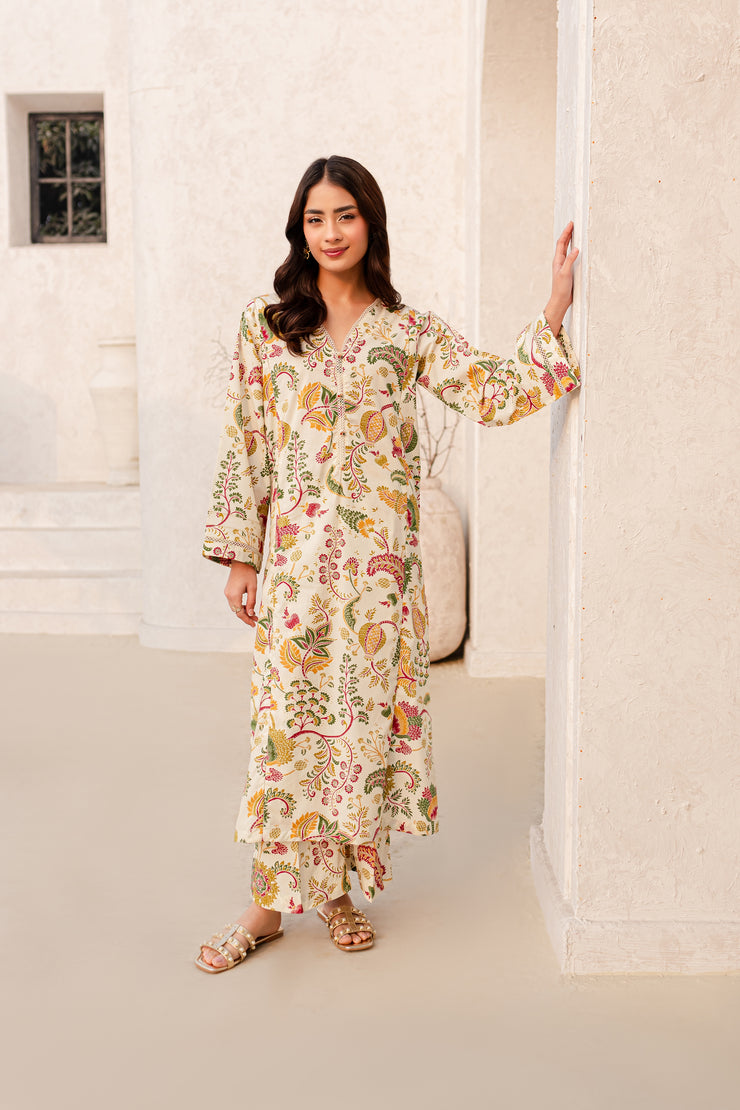 Hanil 2Pc - Printed Cambric Dress