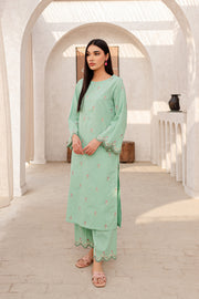 Mair 2Pc - Embroidered Jacquard Dress