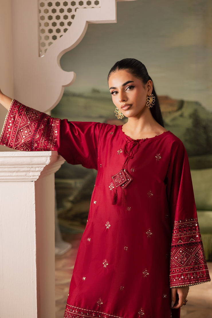 Flawn 2Pc - Embroidered Lawn Pret