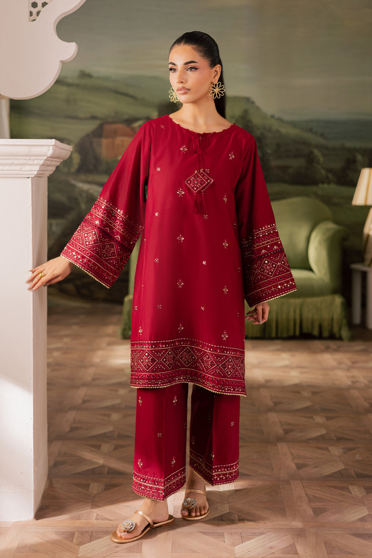 Flawn 2Pc - Embroidered Lawn Pret