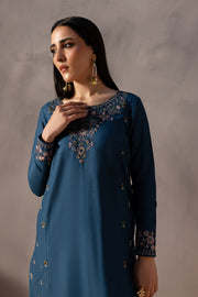 Nehar 2Pc - Embroidered Khaddar Dress