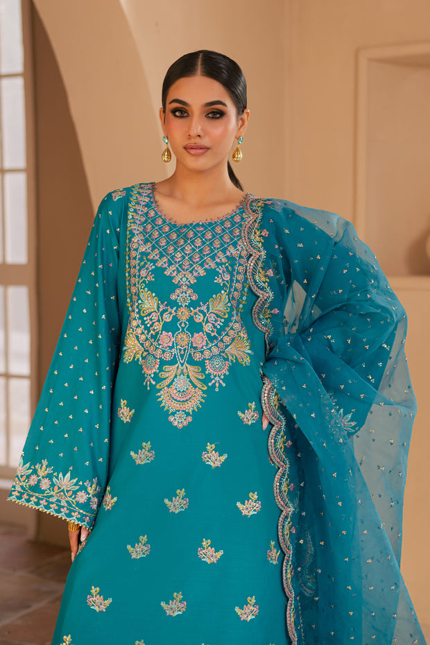 Asmarah 3Pc - Embroidered Lawn Dress