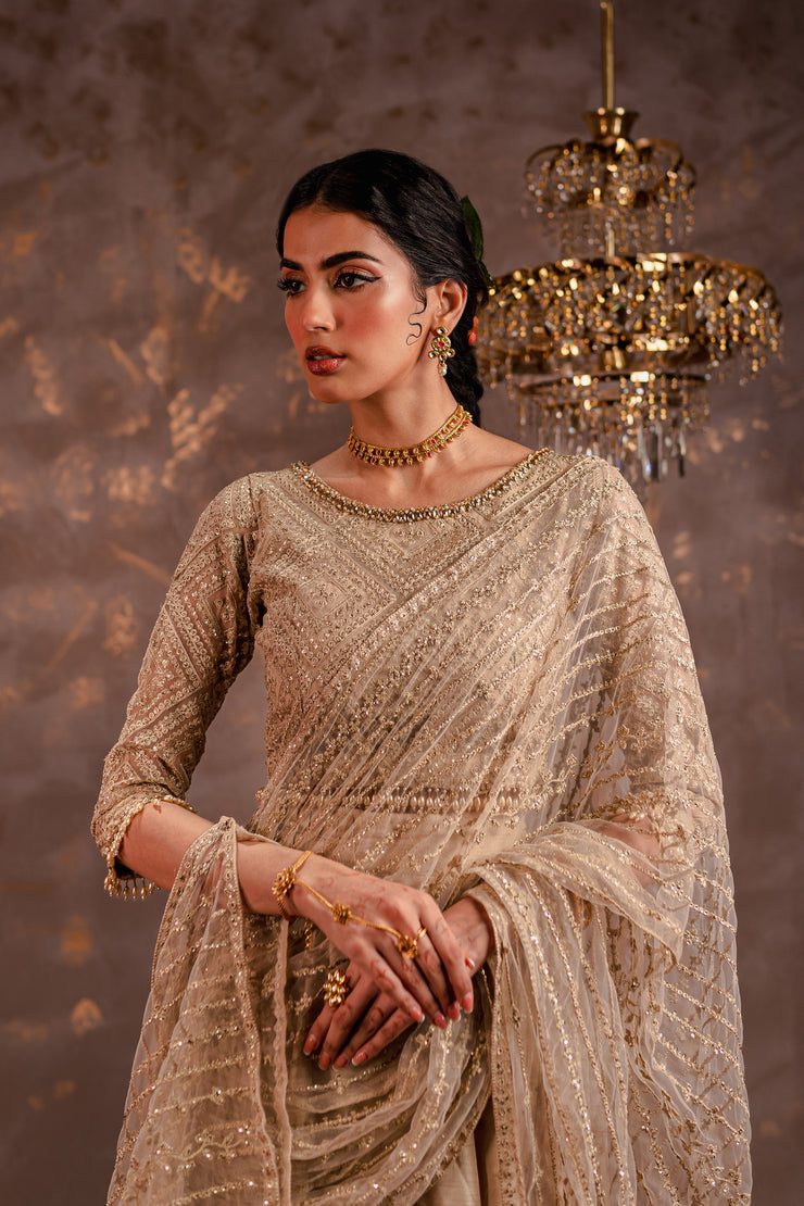 Mahjabeen Saree 3Pc