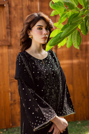 Aasfina 3Pc - Embroidered Khaddar Dress