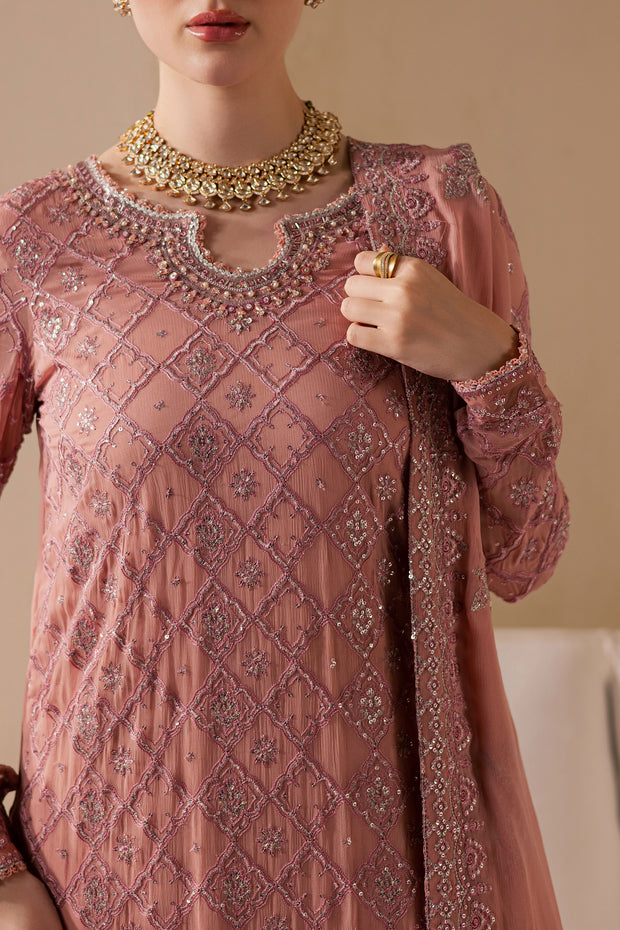 Almas 3Pc - Embroidered Luxe Pret