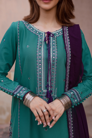 Amberleaf 3Pc - Embroidered Khaddar Dress