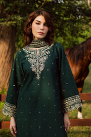 Asmira 3Pc - Embroidered Khaddar Dress BATIK WINTER PRET 2025  BATIK   XS / Ocean Green / Khaddar-S / Ocean Green / Khaddar-M / Ocean Green / Khaddar-L / Ocean Green / Khaddar-XL / Ocean Green / Khaddar