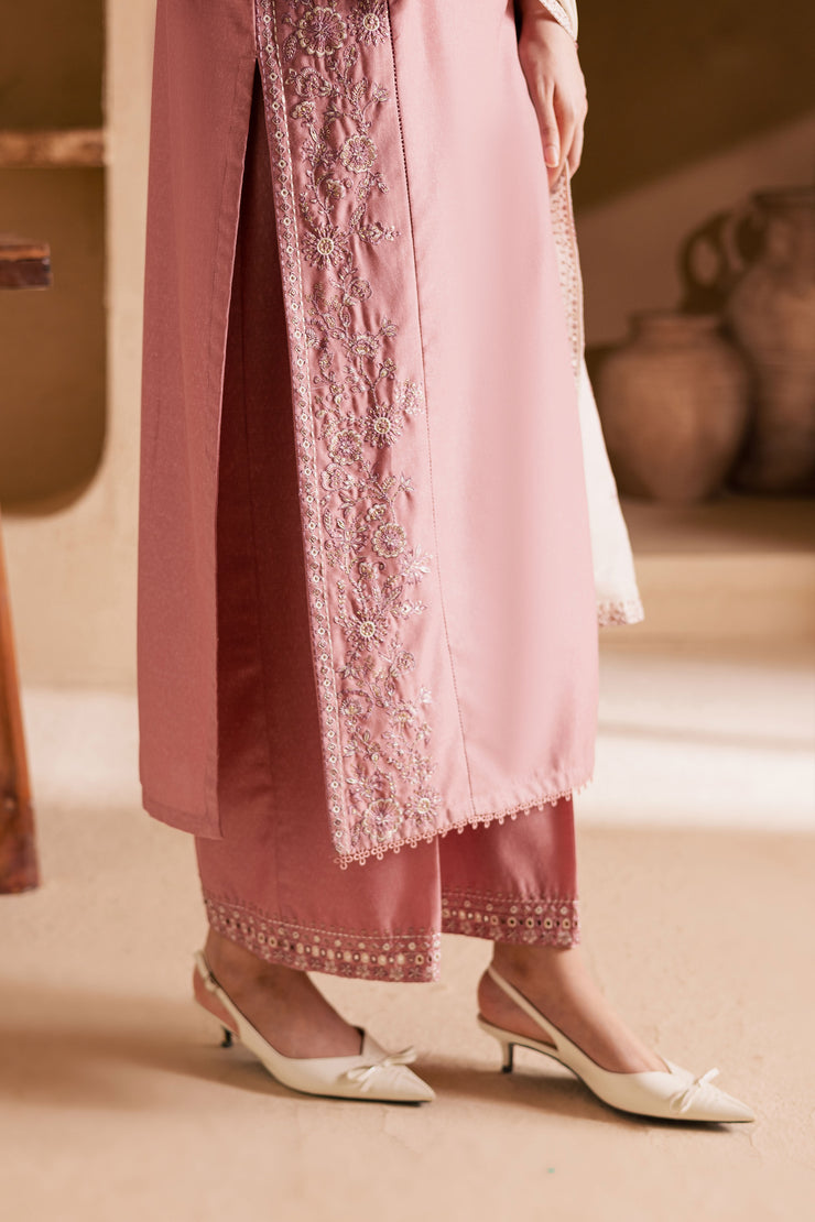  BirdSong 3Pc - Embroidered Khaddar Dress BATIK WINTER PRET 2025  BATIK   XS / Tea Pink / Khaddar-S / Tea Pink / Khaddar-M / Tea Pink / Khaddar-L / Tea Pink / Khaddar-XL / Tea Pink / Khaddar