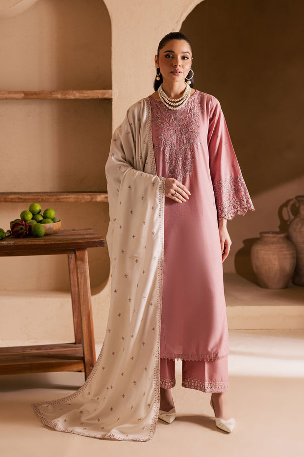  BirdSong 3Pc - Embroidered Khaddar Dress BATIK WINTER PRET 2025  BATIK   XS / Tea Pink / Khaddar-S / Tea Pink / Khaddar-M / Tea Pink / Khaddar-L / Tea Pink / Khaddar-XL / Tea Pink / Khaddar