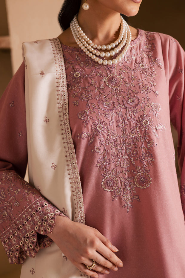  BirdSong 3Pc - Embroidered Khaddar Dress BATIK WINTER PRET 2025  BATIK   XS / Tea Pink / Khaddar-S / Tea Pink / Khaddar-M / Tea Pink / Khaddar-L / Tea Pink / Khaddar-XL / Tea Pink / Khaddar