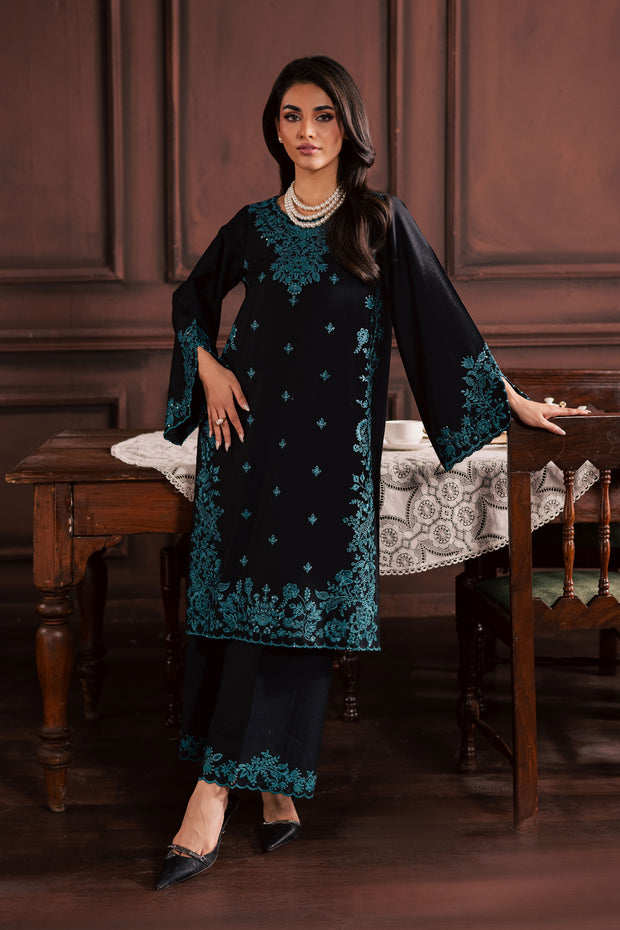 Dreamboat 2Pc - Embroidered Karandi Dress