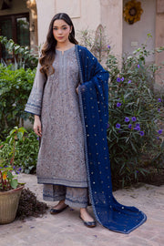 Ezlyin 3Pc - Embroidered Karandi Dress BATIK WINTER PRET 2025  BATIK   XS / Grey / Karandi-S / Grey / Karandi-M / Grey / Karandi-L / Grey / Karandi-XL / Grey / Karandi