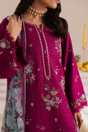 Floral Pine 3Pc - Embroidered Khaddar Dress