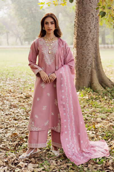 Frolly 3Pc - Embroidered Khaddar Dress