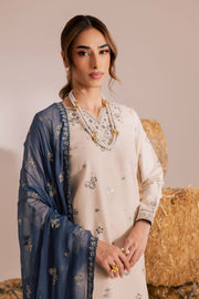 Gul e Lala 3Pc - Embroidered Khaddar Dress