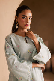 Ice Snow 2Pc - Embroidered Khaddar Dress