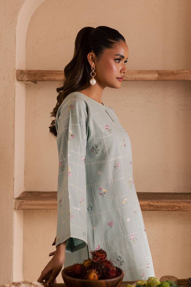 Ice Snow 2Pc - Embroidered Khaddar Dress