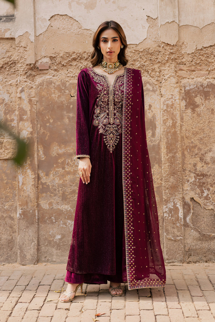 slim fit dress slacks Long Formal Dress with Beaded Stripes