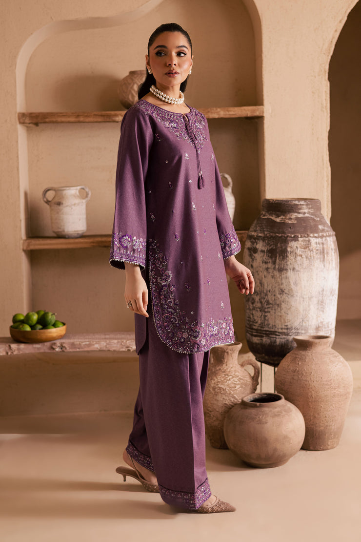 Meenah 2Pc - Embroidered Karandi Dress