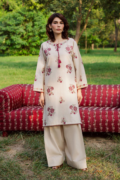Meer 2Pc - Embroidered Khaddar Dress